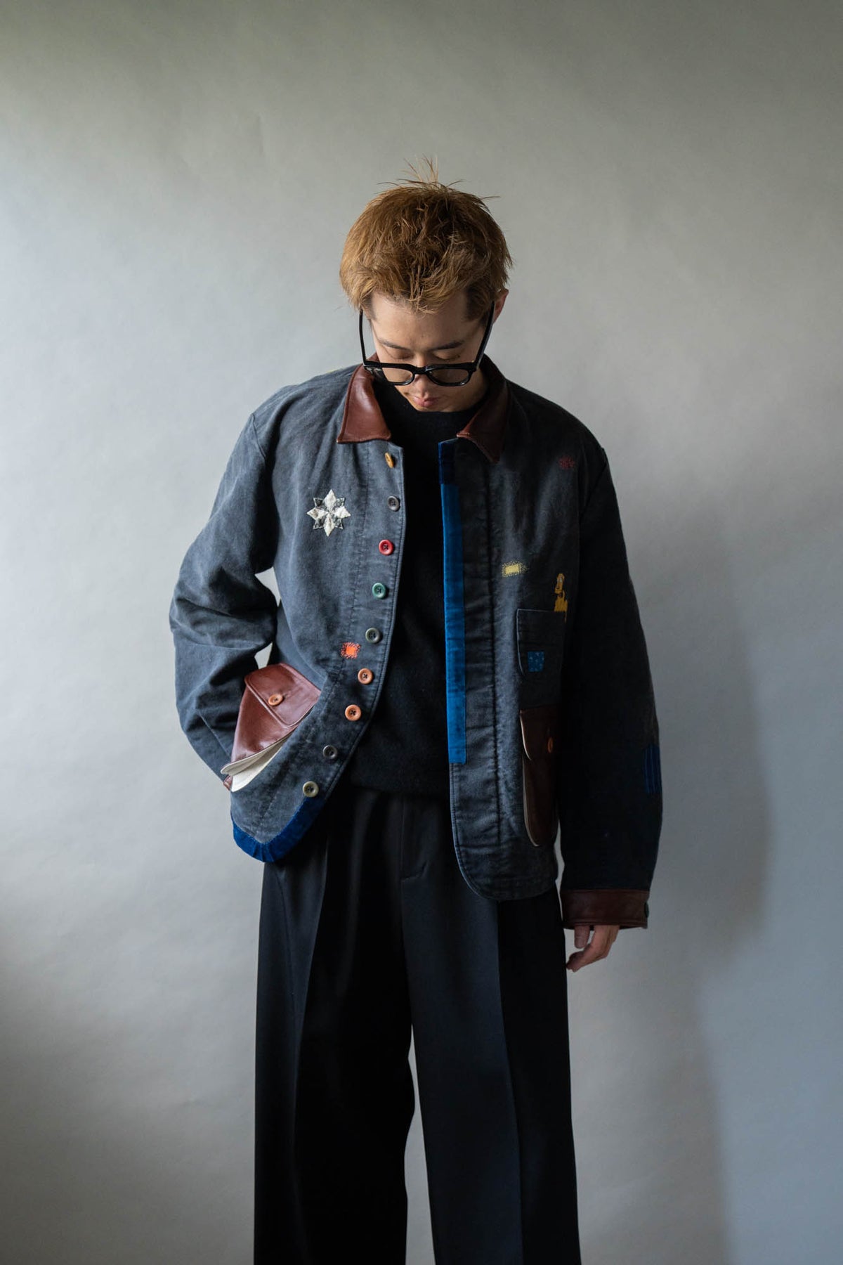 Vintage-finished work jacket