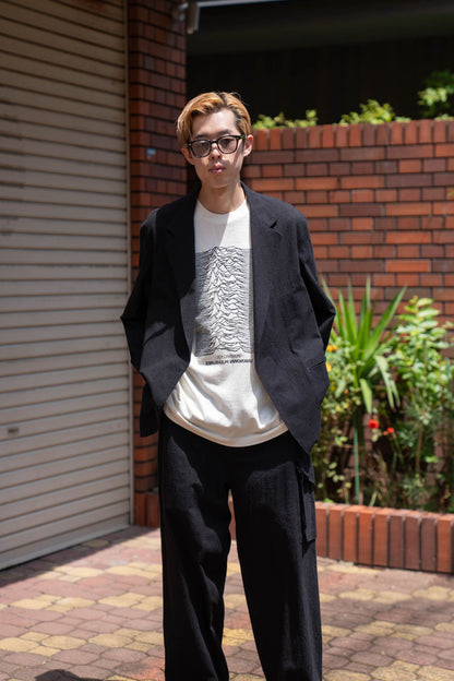 Silk/Cotton Nep Cardigan Jacket