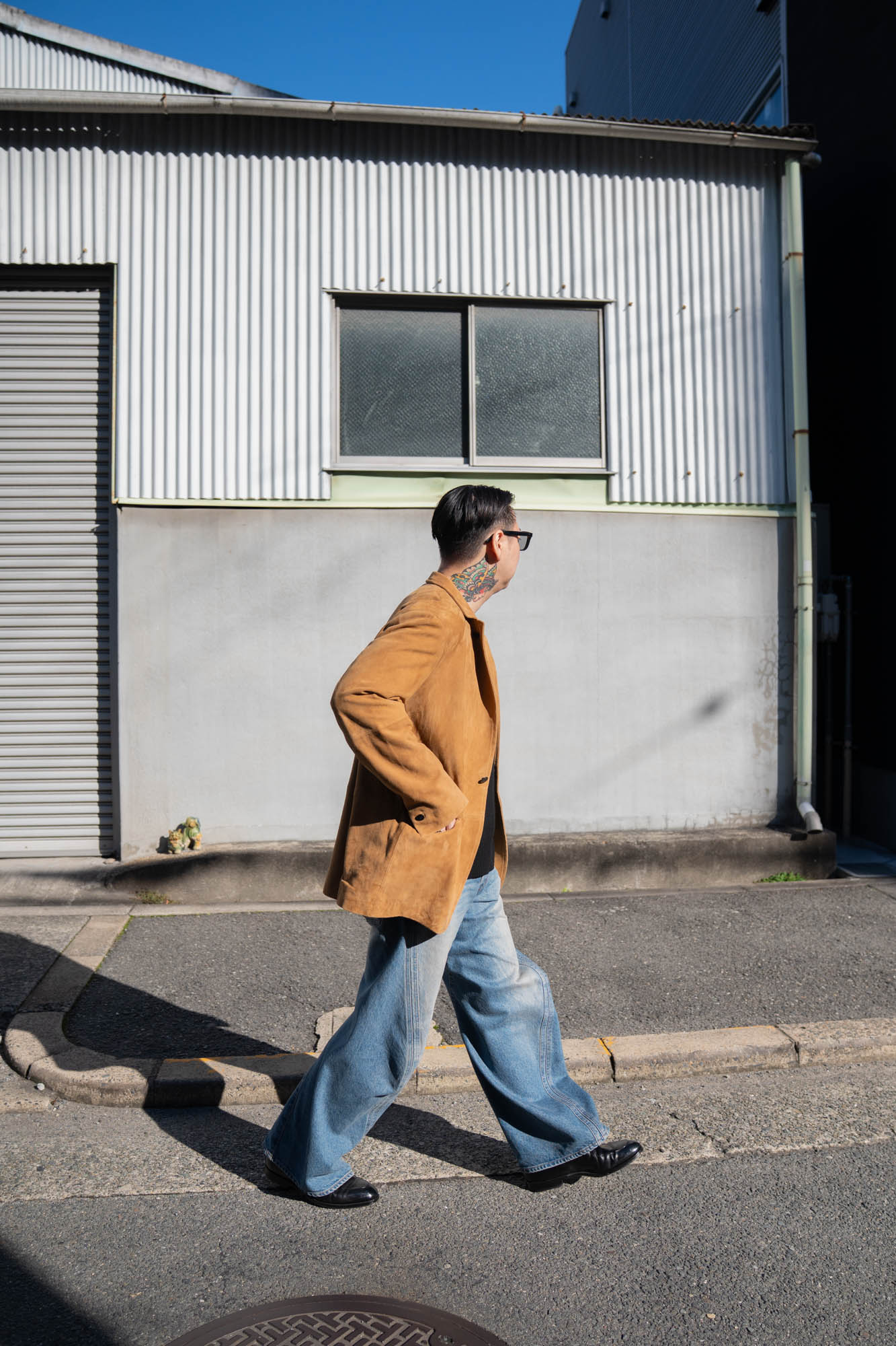 Suede Single Breasted Jacket