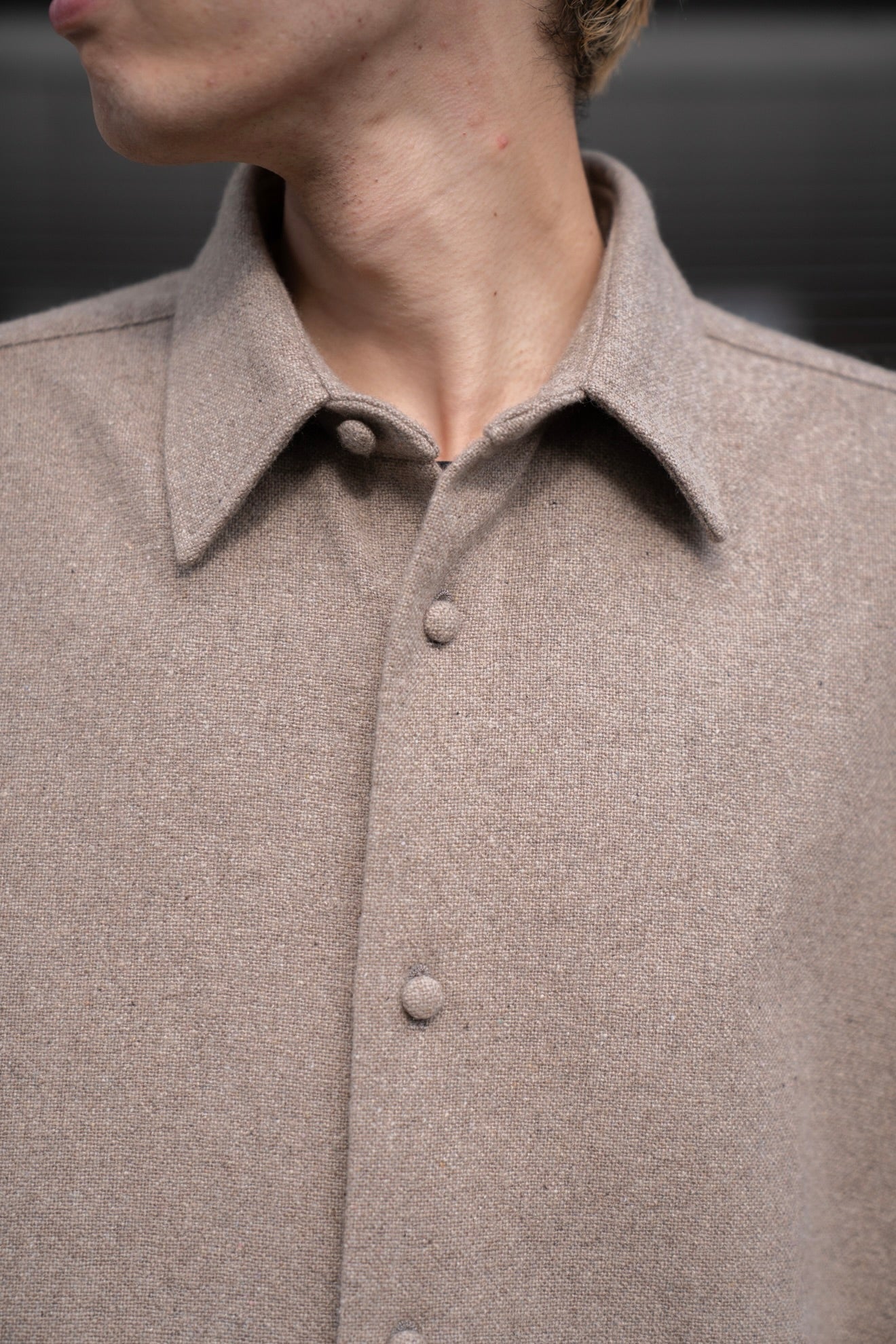 cashmere natural shirt