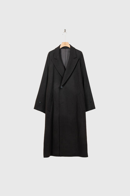 WOOL CASHMERE OVERSIZED PEAK LAPEL CHESTER COAT(ST.1533)