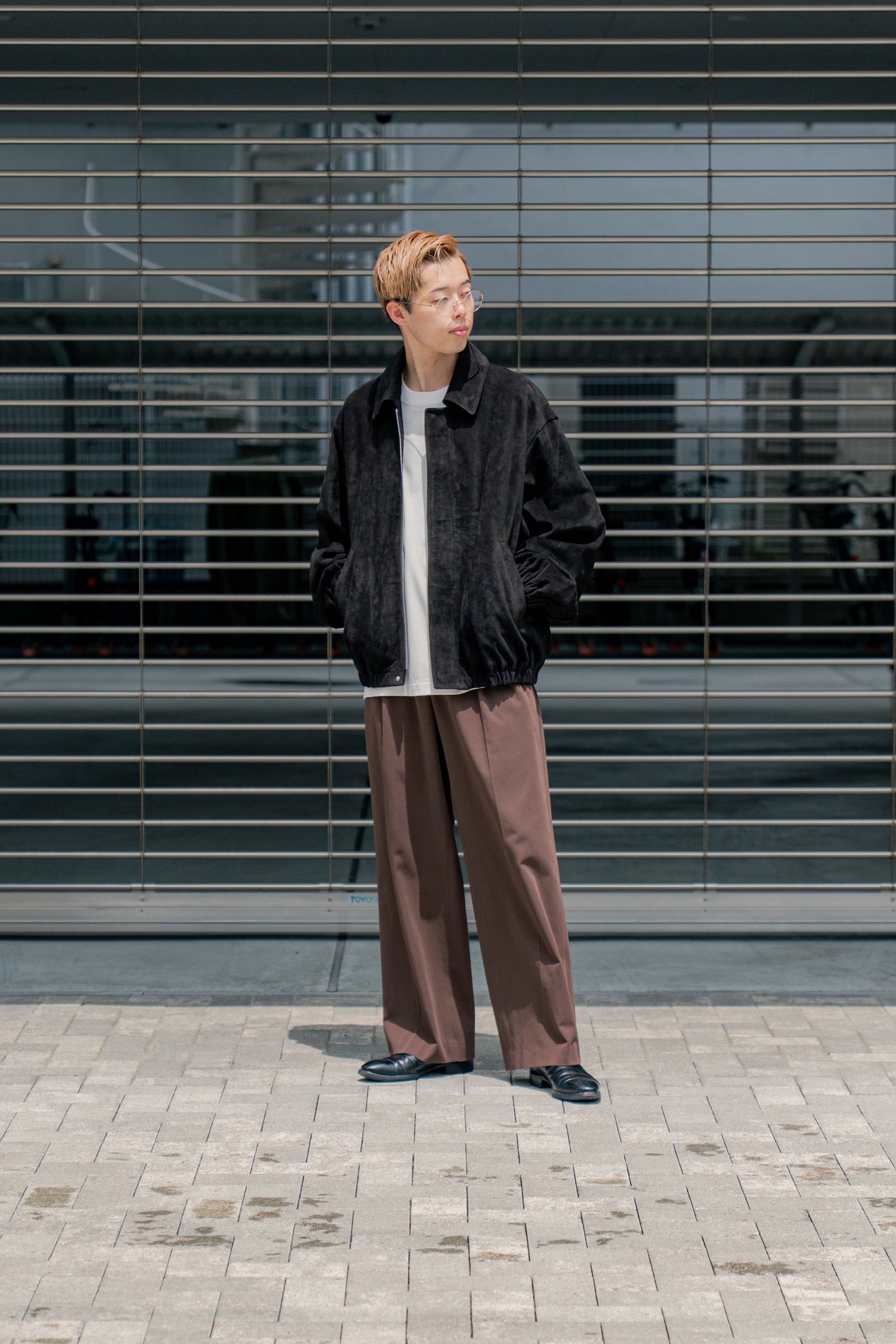 COW SUEDE ZIP SHORT JACKET(ST.1217)