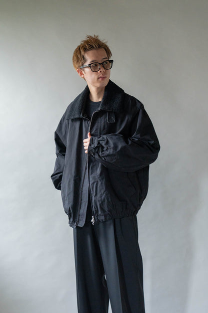 DETATCHABLE COLLAR RESIN-FINISH COTTON JACKET(ST.1576)
