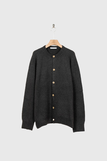 CREW-NECK KNIT CARDIGAN