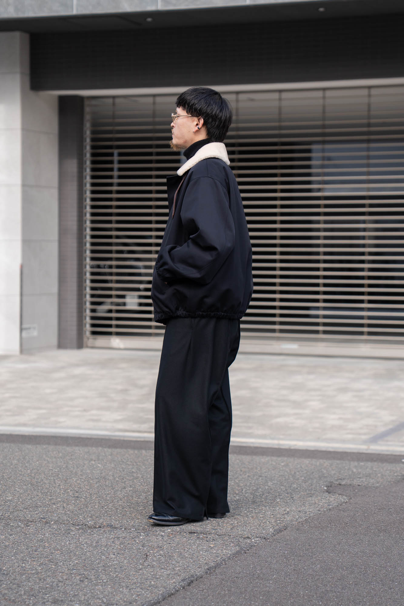 MOUTON COLLAR PADDED JACKET(ST.1377)