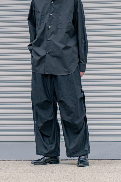 Wo/Ny poplin parachute pants