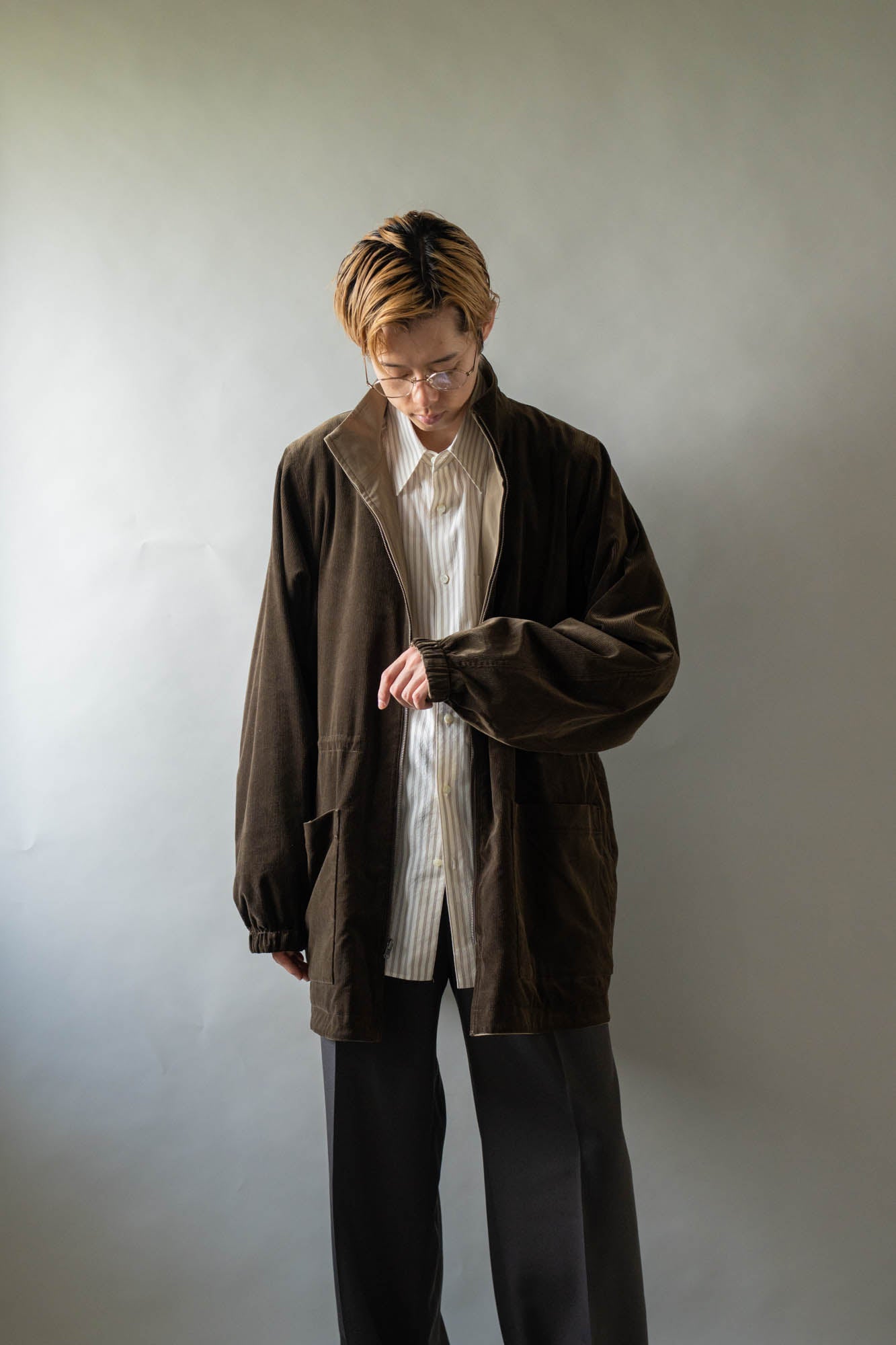 REVERSIBLE STAND-COLLAR BLOUSON