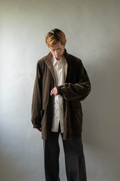 REVERSIBLE STAND-COLLAR BLOUSON