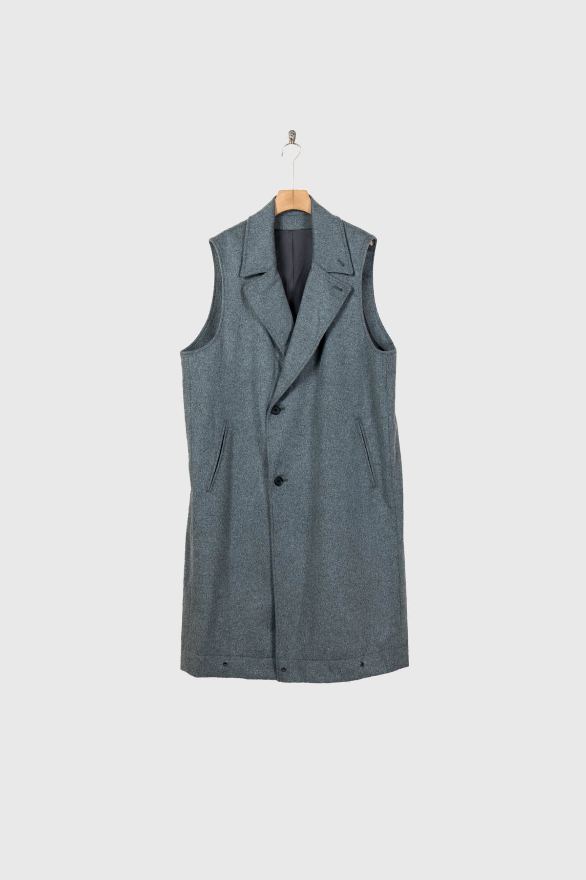 WOOL CASHMERE LAYERED COMBINATION COAT(ST.1539)