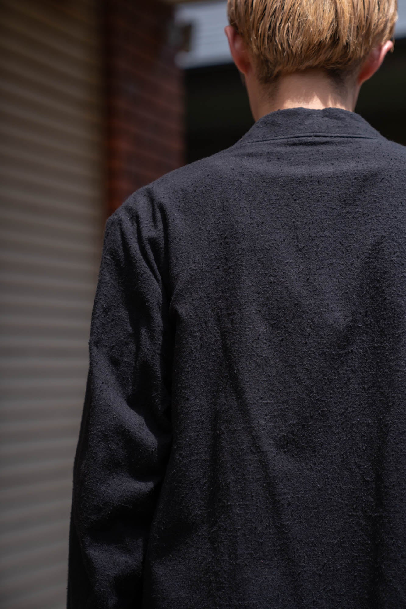 Silk/Cotton Nep Cardigan Jacket