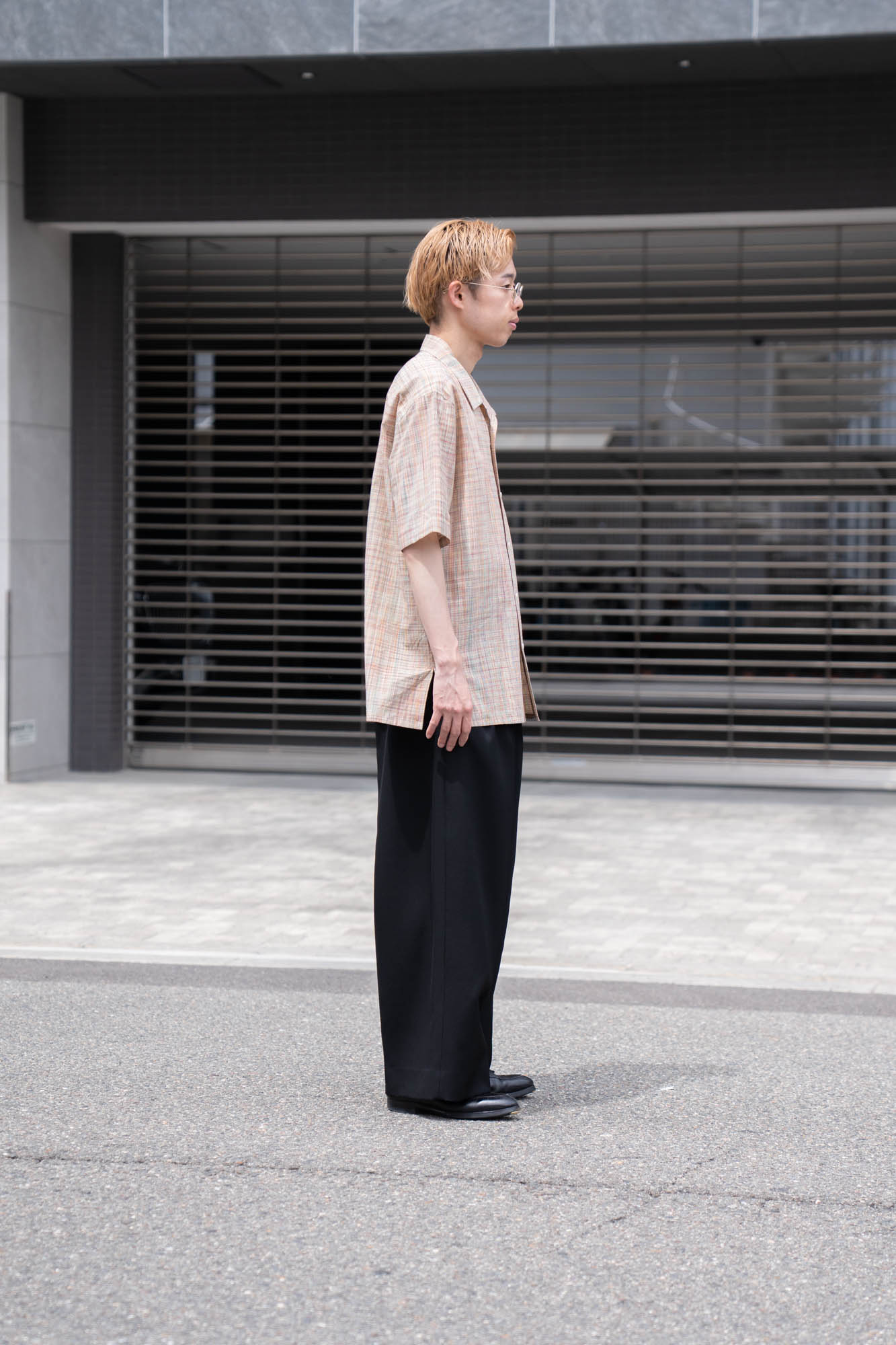 cotton ikat check shirt