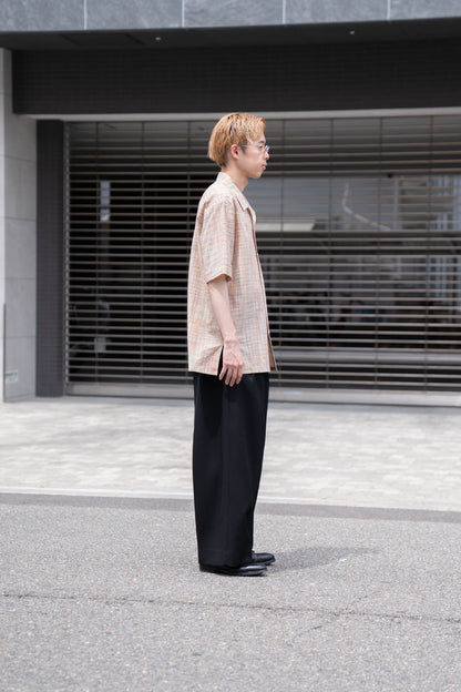 cotton ikat check shirt