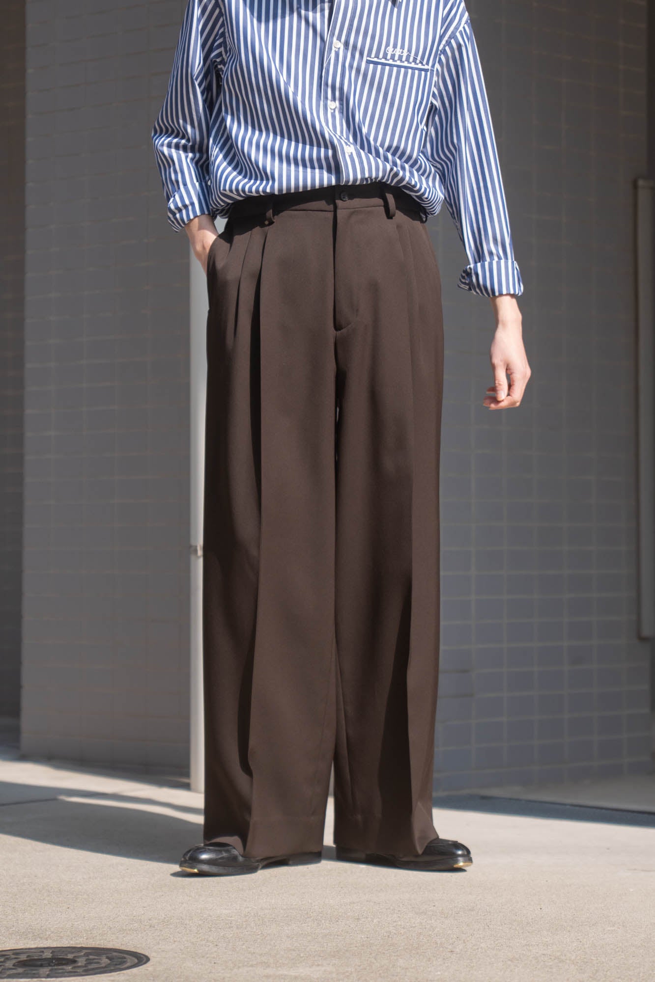 EASY LONG WIDE TROUSERS(ST.1430)