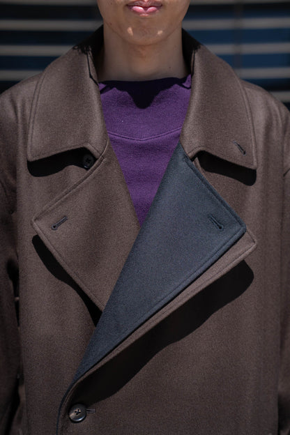 DOUBLE LAPELED DOUBLE BREASTED COAT(ST.1209)