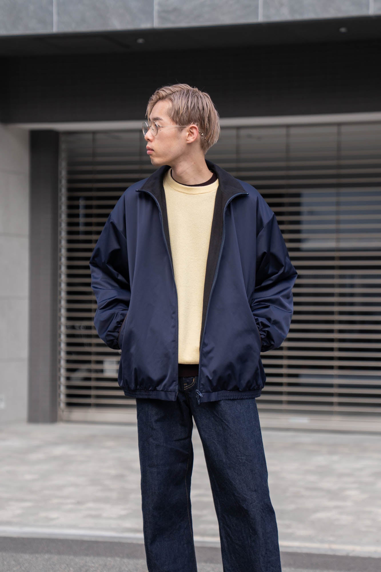 SILK-BACK STAND COLLAR ZIP JACKET(ST.1378) | ブルゾン ssstein