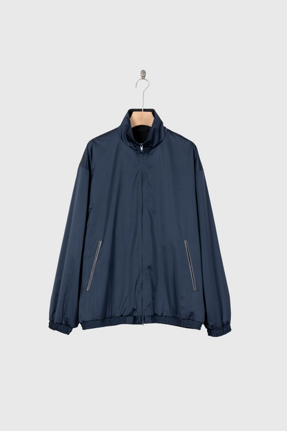 SILK-BACK STAND COLLAR ZIP JACKET(ST.1378)