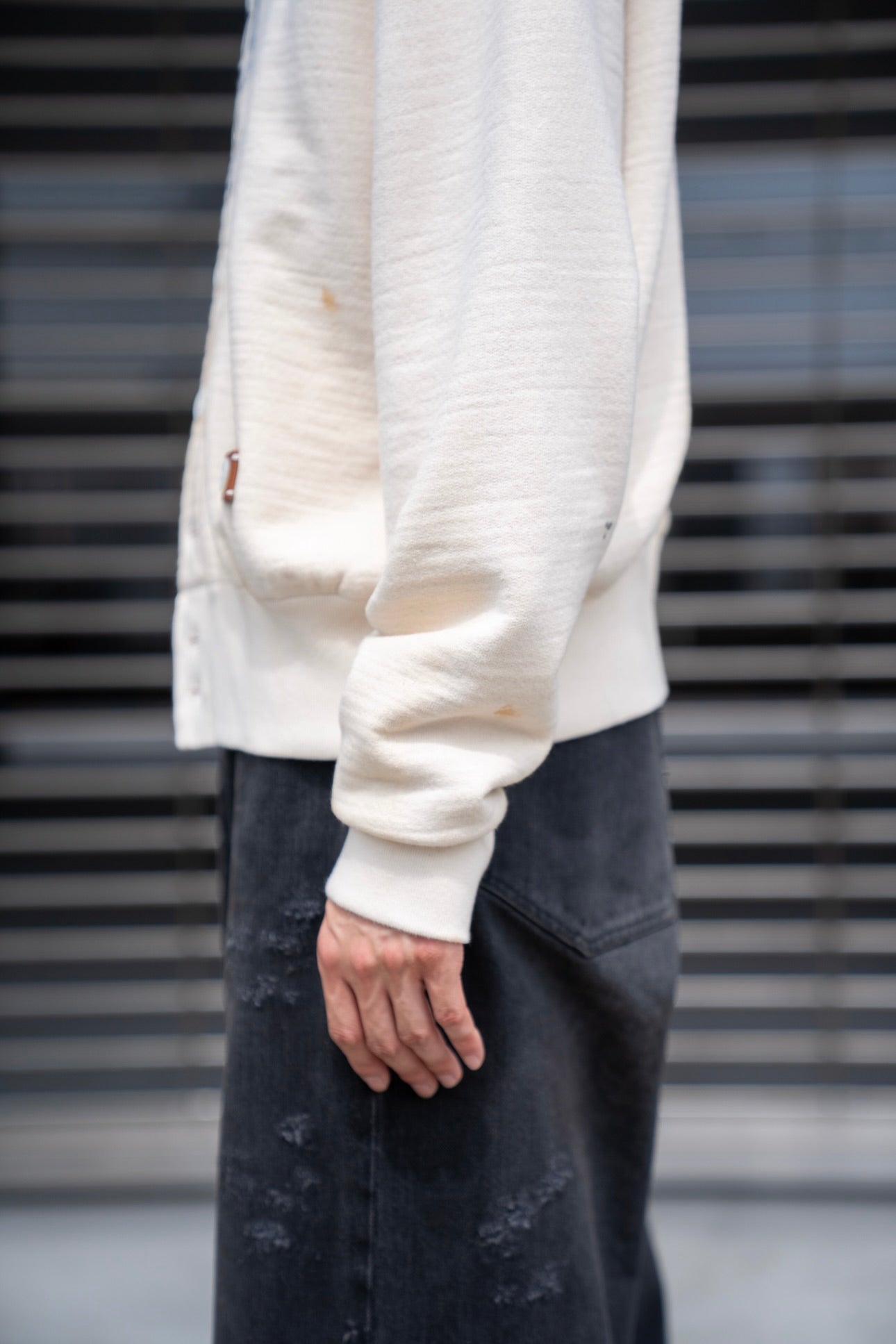 KHOKI（コッキ） 25AW - Vintage-effect sweat cardigan