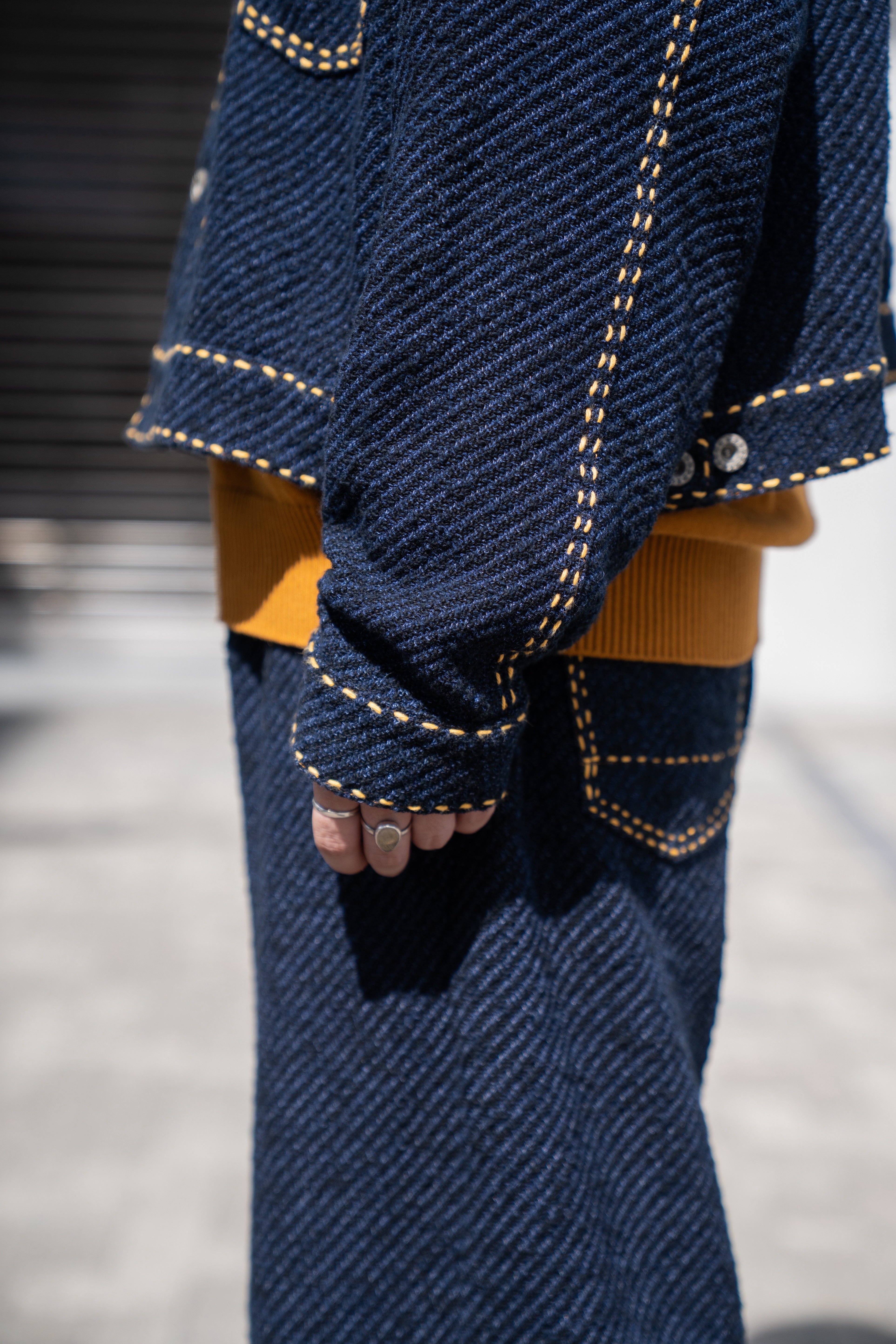 gim context（ジムコンテキスト） - Hand Stitched Rigid Denim Knit