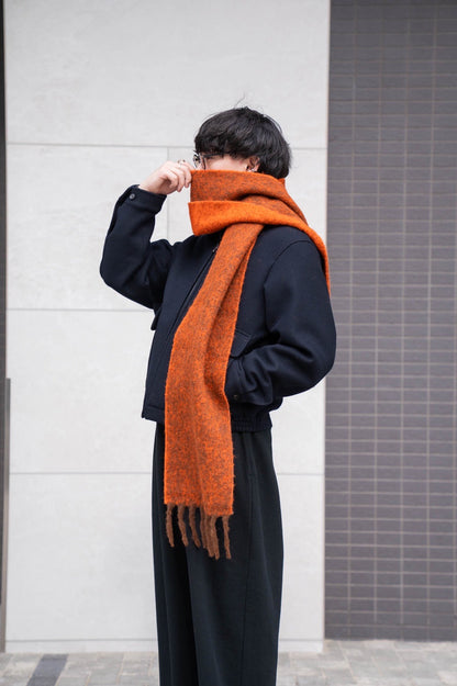 Two Colour Woolly Scarf