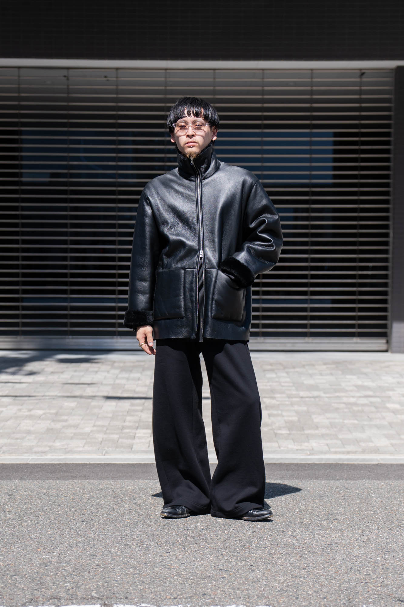 CUT-OFF MOUTON JACKET(ST.1222)