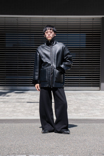 CUT-OFF MOUTON JACKET(ST.1222)