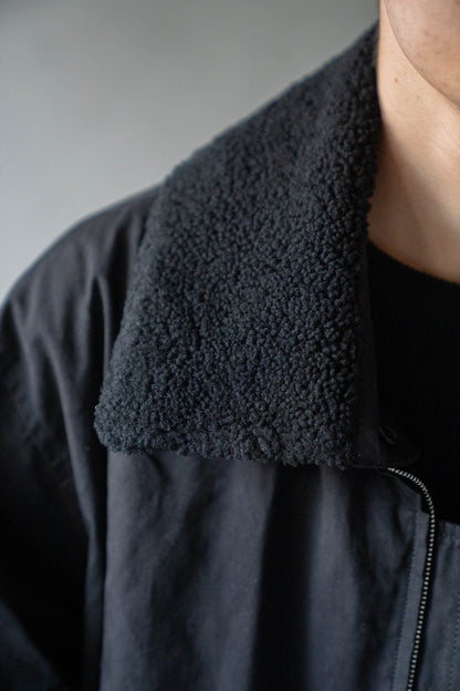 DETATCHABLE COLLAR RESIN-FINISH COTTON JACKET(ST.1576)