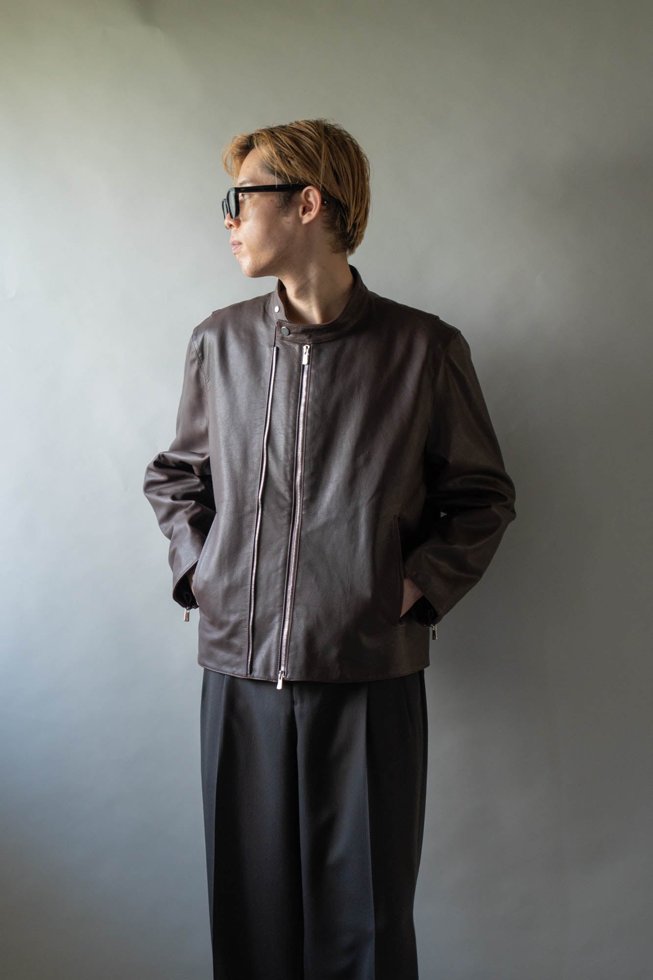 ジャケット・アウター 00s shellac double zip leather blouson Leather Double Zip-up Blouson | レザージャケットOVERCOAT（オーバー