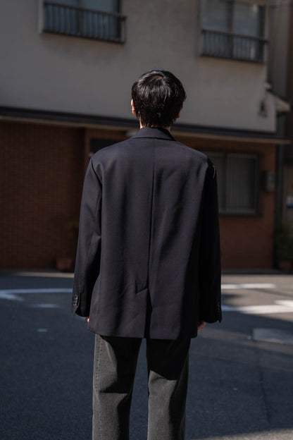 WOOL KERSEY OVERSIZED SINGLE BREASTED JACKET(ST.1413)