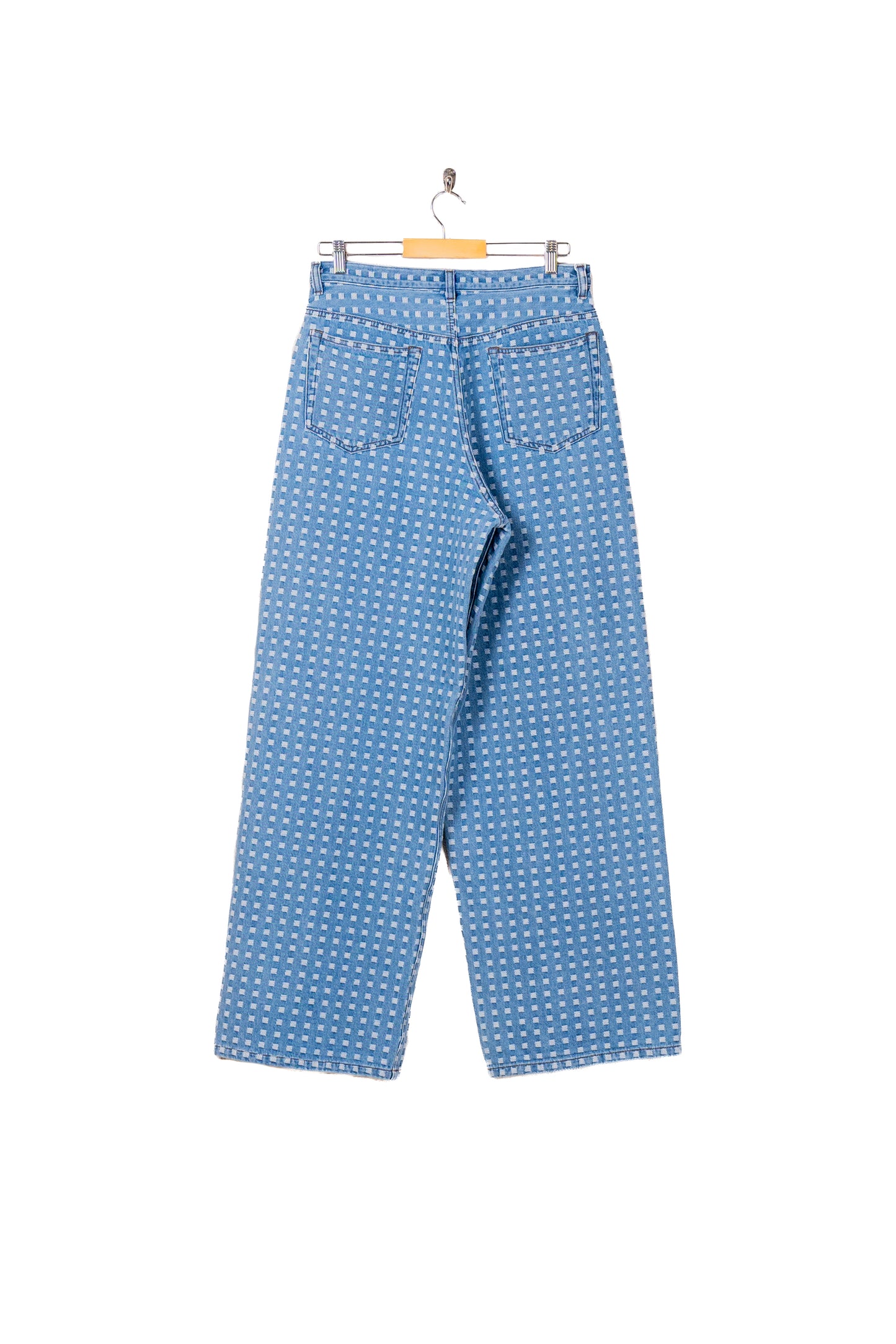 GRID DENIM PANTS - BUGGY