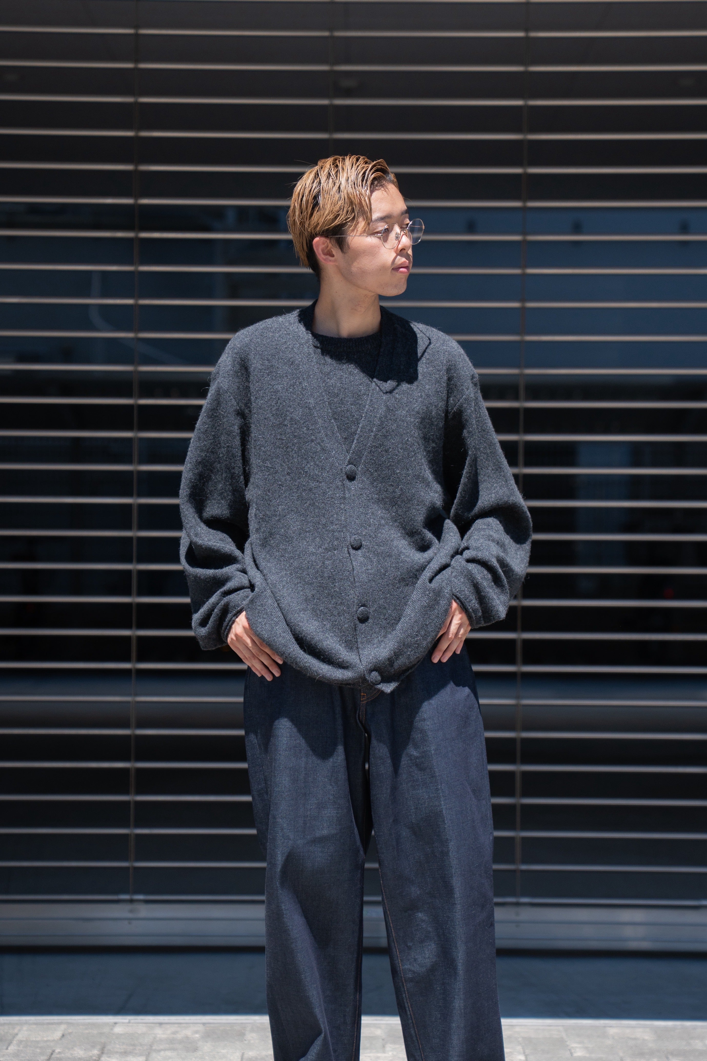 【新品未使用タグ付】Blanc YM / Ensemble Knit GRAY blanc YM（ブランワイエム）- ALPACA ENSEMBLE KINT PULLOVER