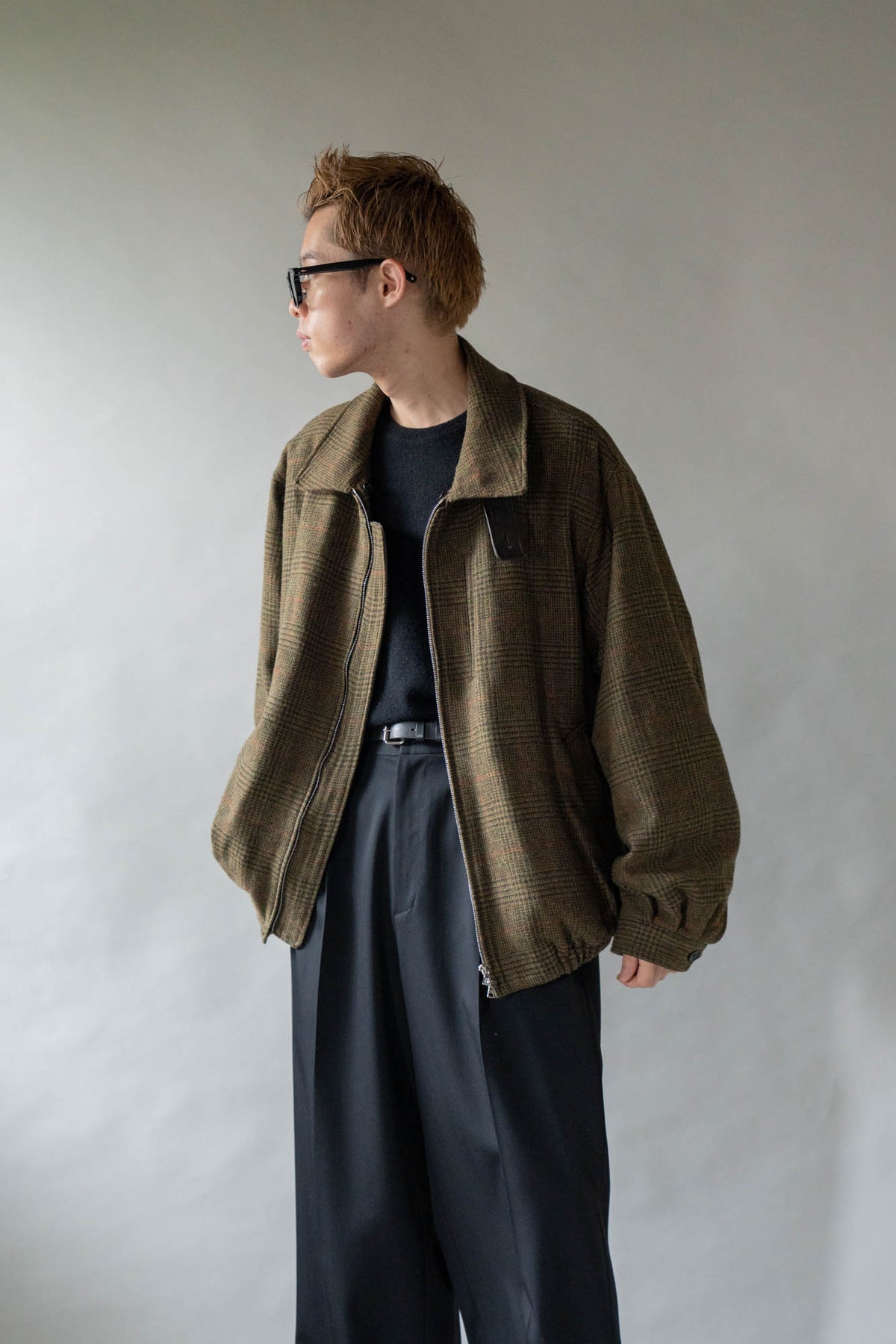 DETATCHABLE COLLAR BRITISH TWEED JACKET(ST.1577)