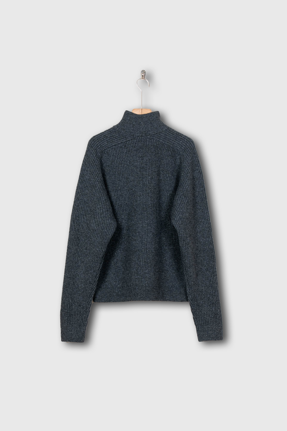 HALF ZIP RIBBED JUMPER