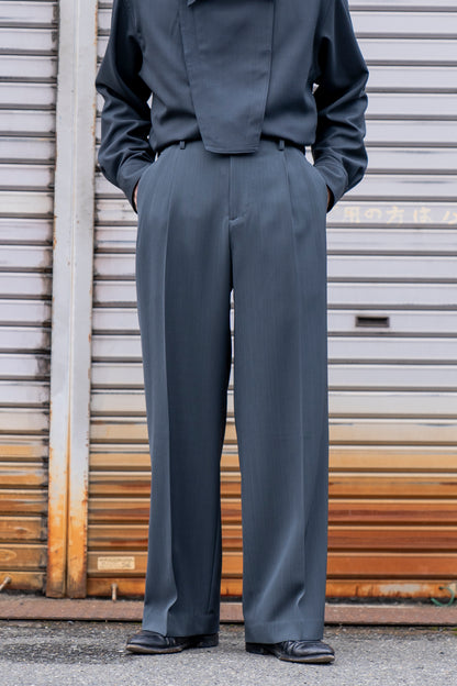 TWO TUCKS WIDE TROUSERS