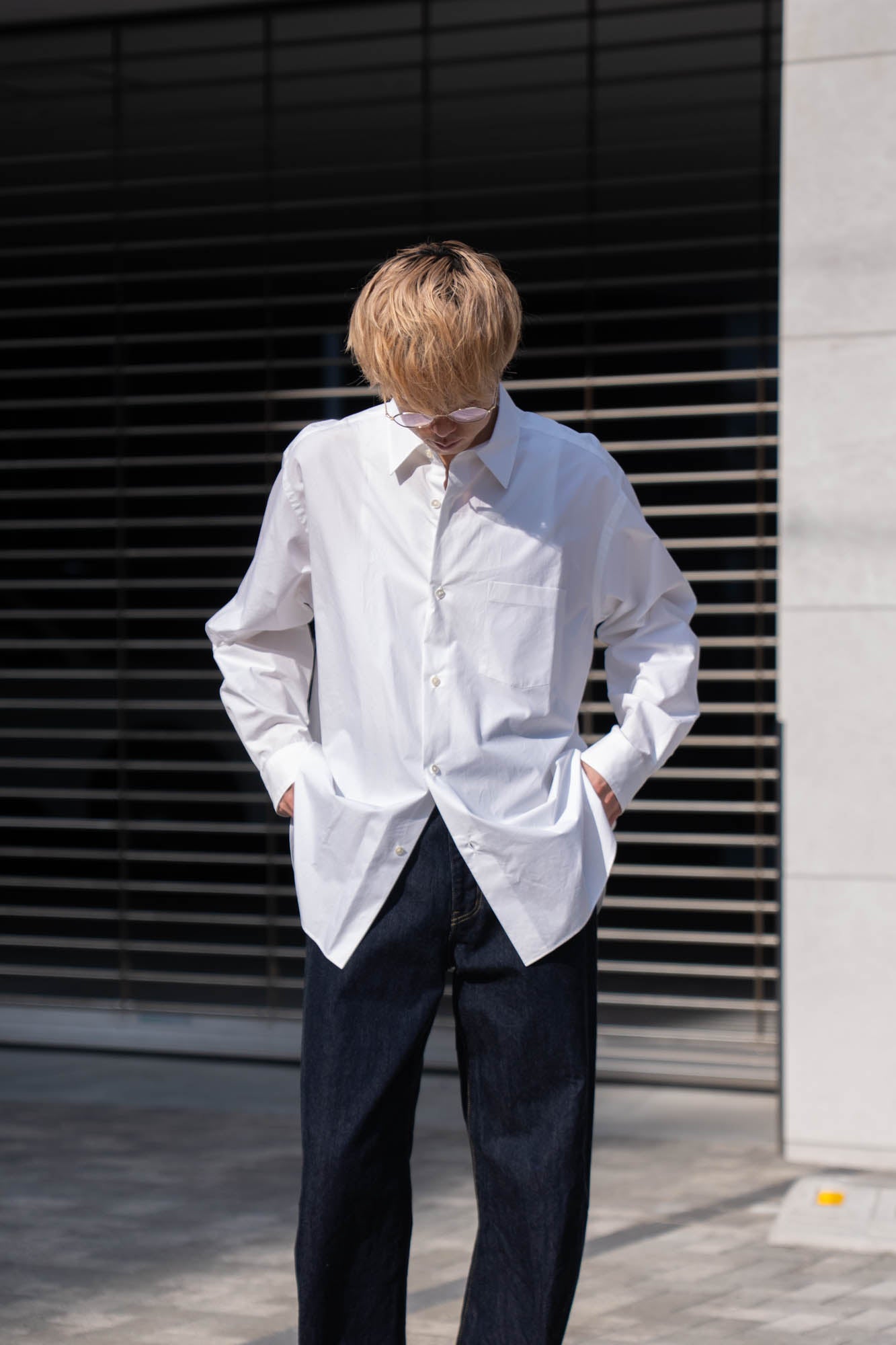 SUVIN COTTON OVERSIZED REGULAR COLLAR SHIRT(ST.1491)