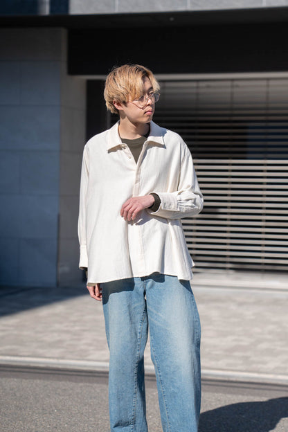 Draped Shirt-Jacket in KP