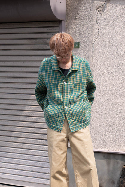 WASHED CHECK JACKET