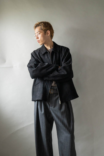 sheep suede blouson