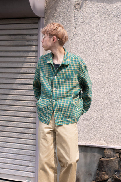 WASHED CHECK JACKET