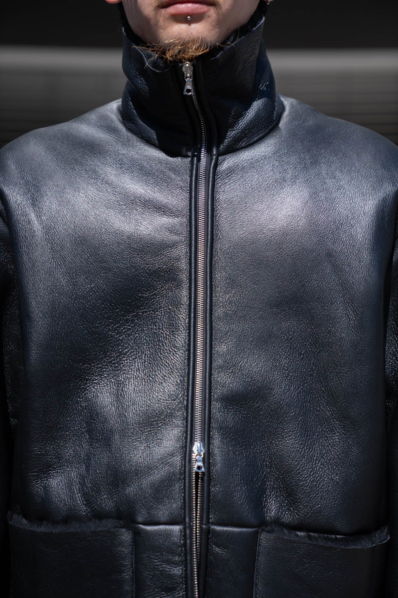 CUT-OFF MOUTON JACKET(ST.1222)