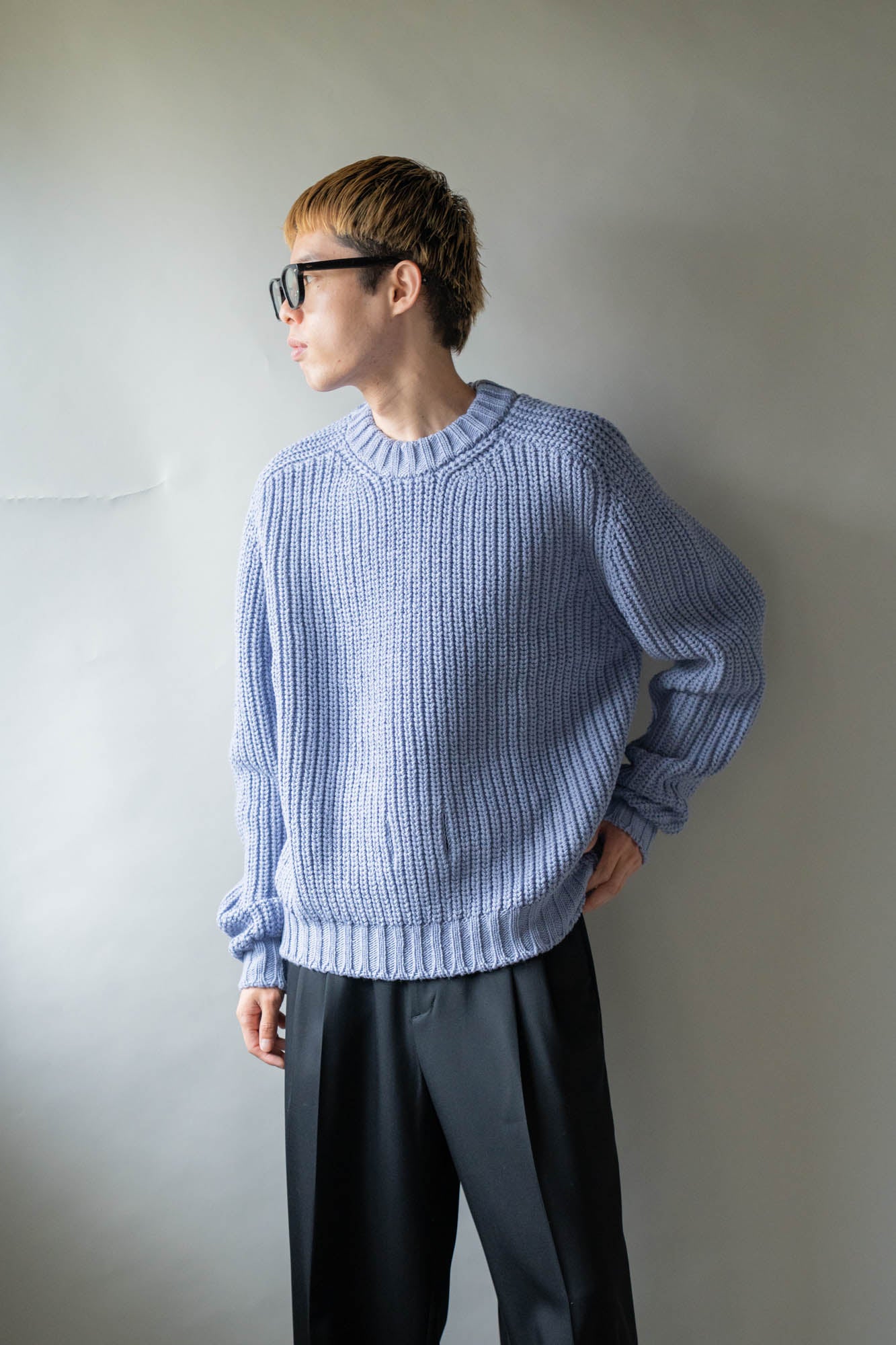 Belt. Slit Knit in Merinos d`Arles
