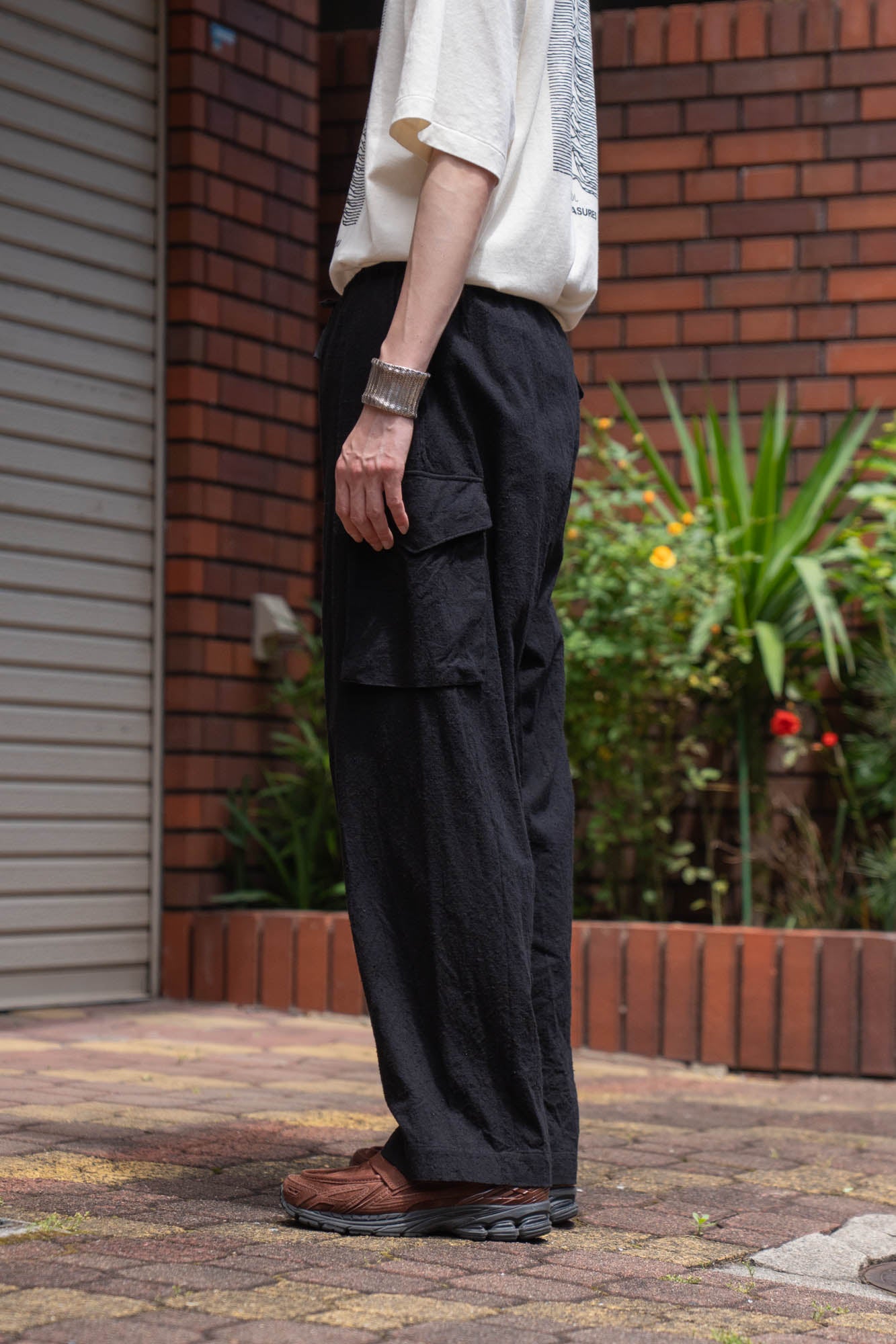Silk/Cotton Nep Side Seamless 4P Pants