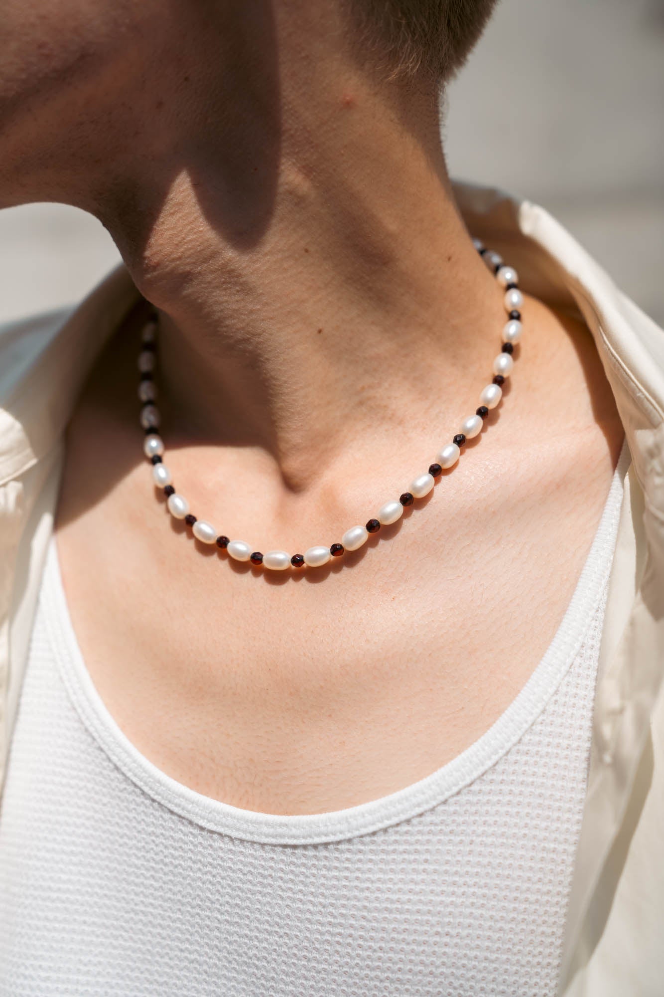 受注販売」 NOIR DEW PEARL NECKLACE – sign | サイン