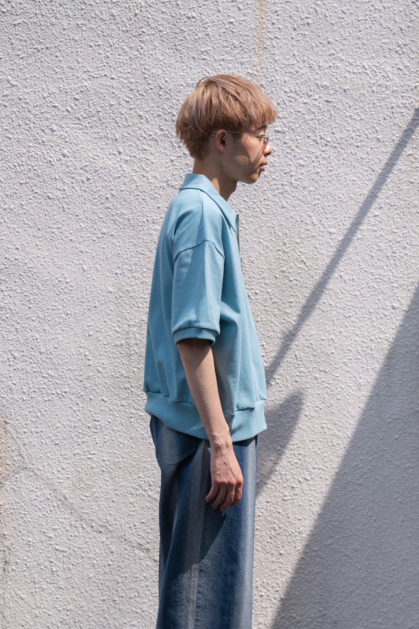 HALF ZIP JERSEY SHORT SLEEVE