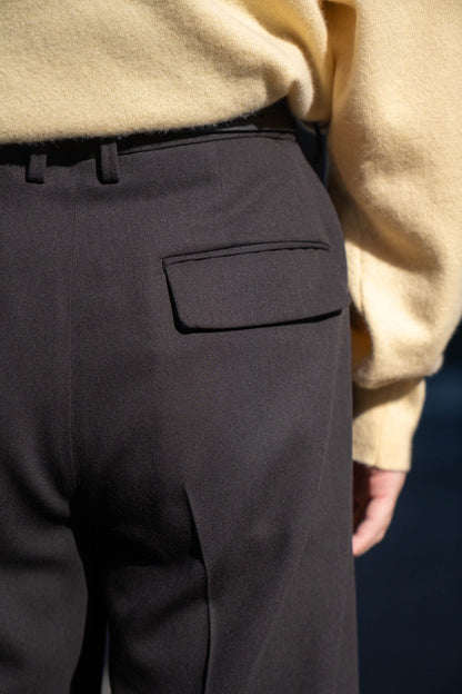 TWO TUCKS WIDE TROUSERS