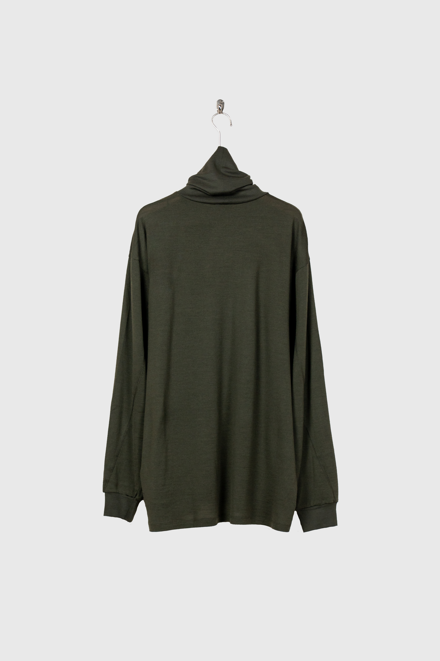 MERINO WOOL HIGH NECK L/S T-SHIRT