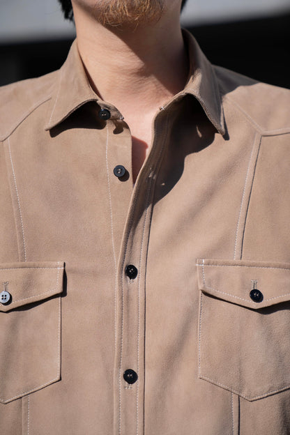 sheep suede light shirt