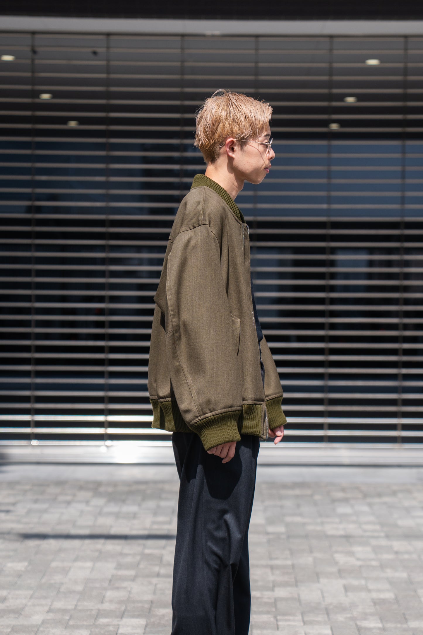 MA-1 BOMBER JACKET IN WOOL SERGE