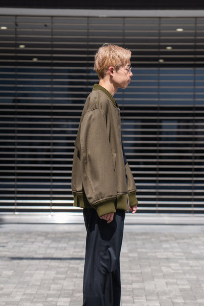 MA-1 BOMBER JACKET IN WOOL SERGE