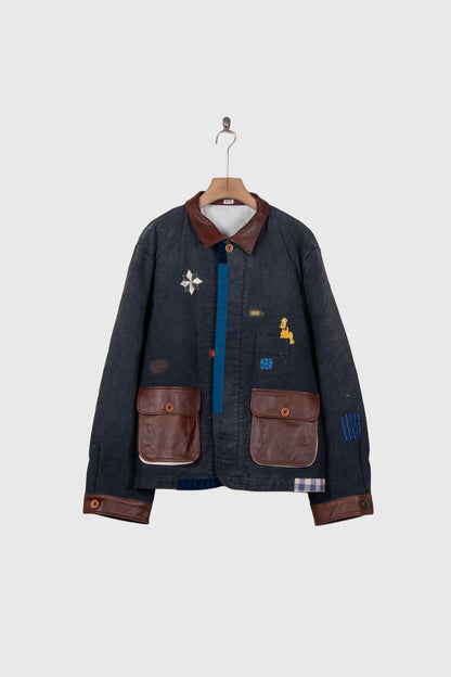 Vintage-finished work jacket