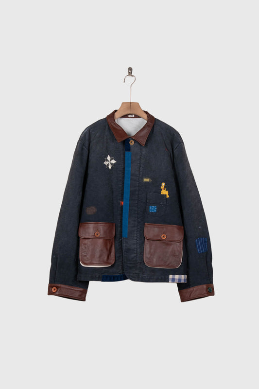 Vintage-finished work jacket